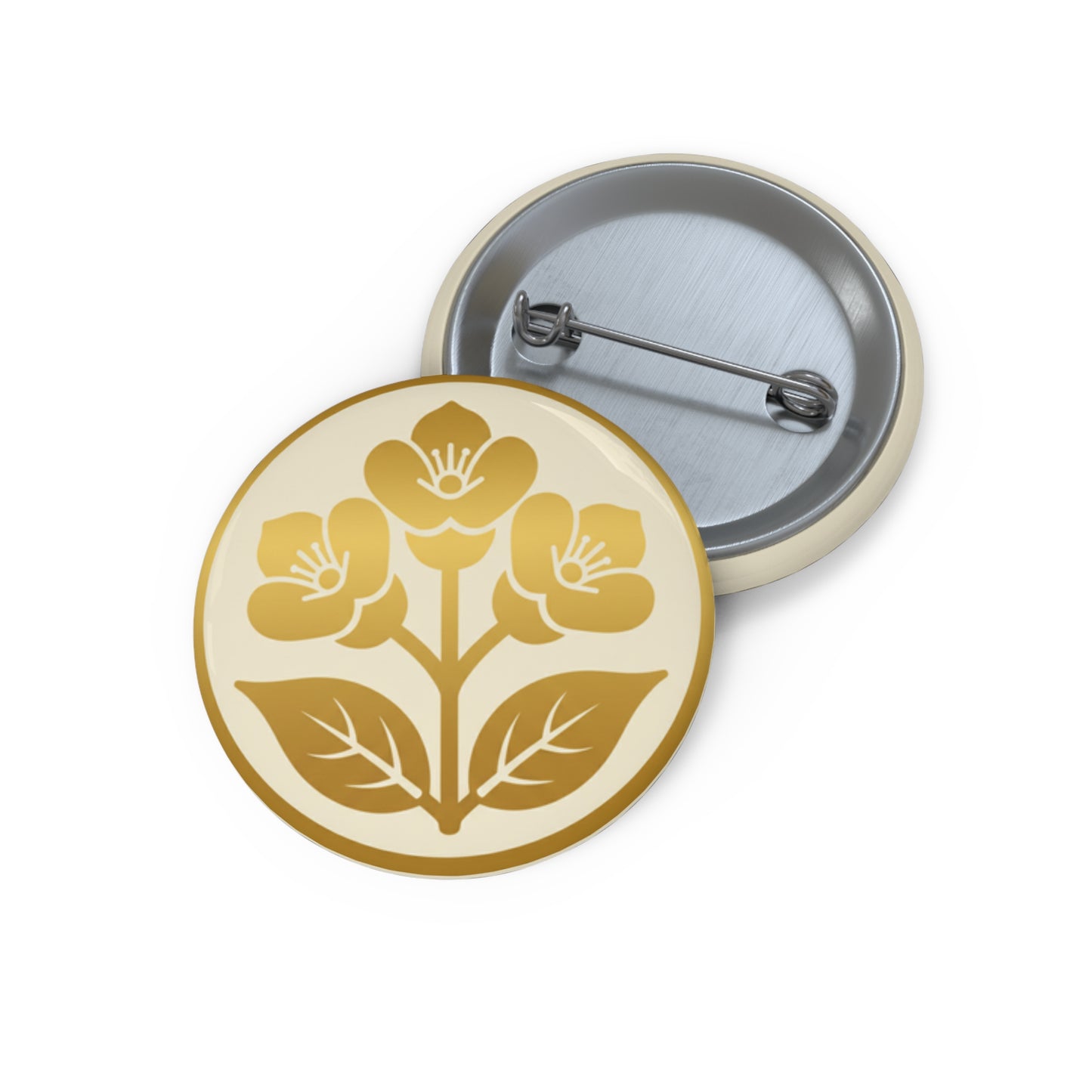 Toyotomi Hideyoshi — Modern Crest Design (Gold × Cream)