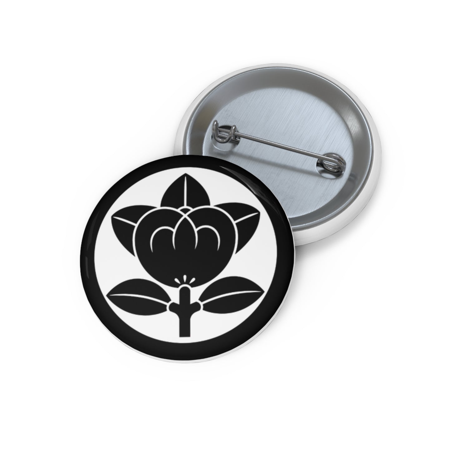 Pin Kamon Tachibana — Insignia de escudo familiar japonés de naranja mandarina