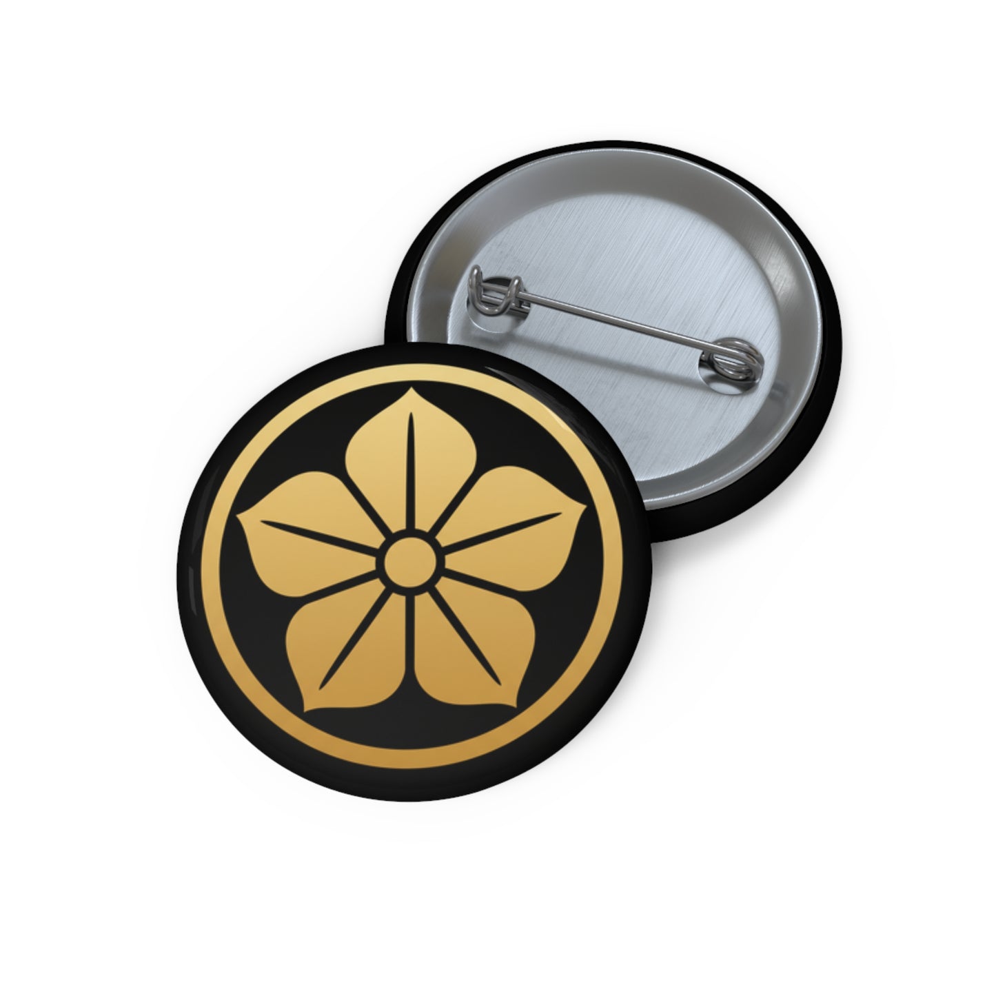 Oda Nobunaga — Modern Crest Design (Gold × Black)