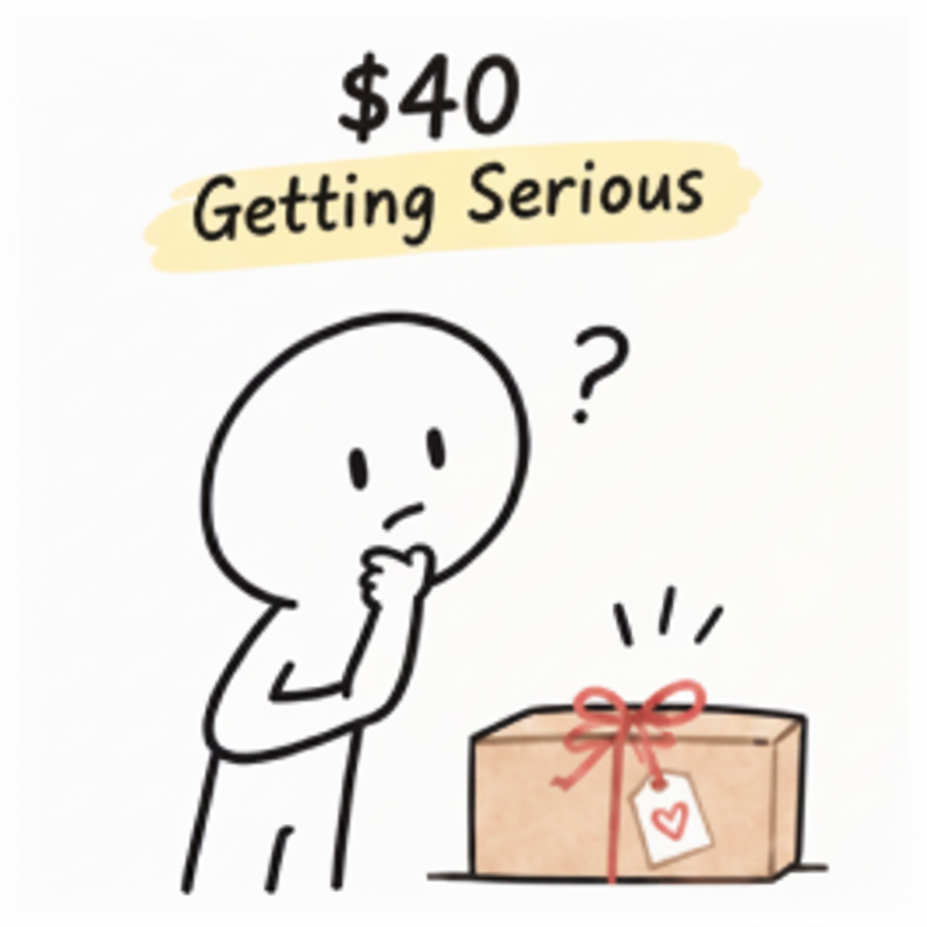 $40カードを正方形にしています
