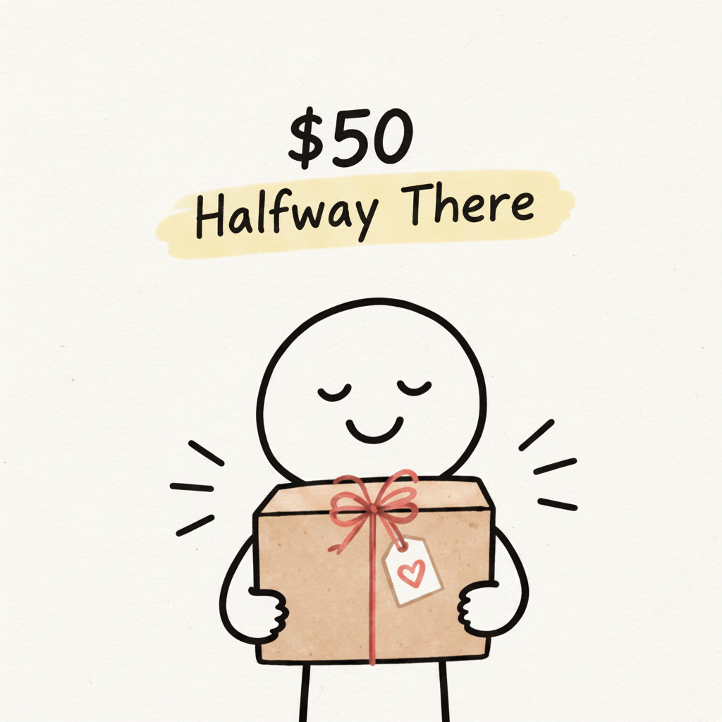 $50カードを正方形にしています