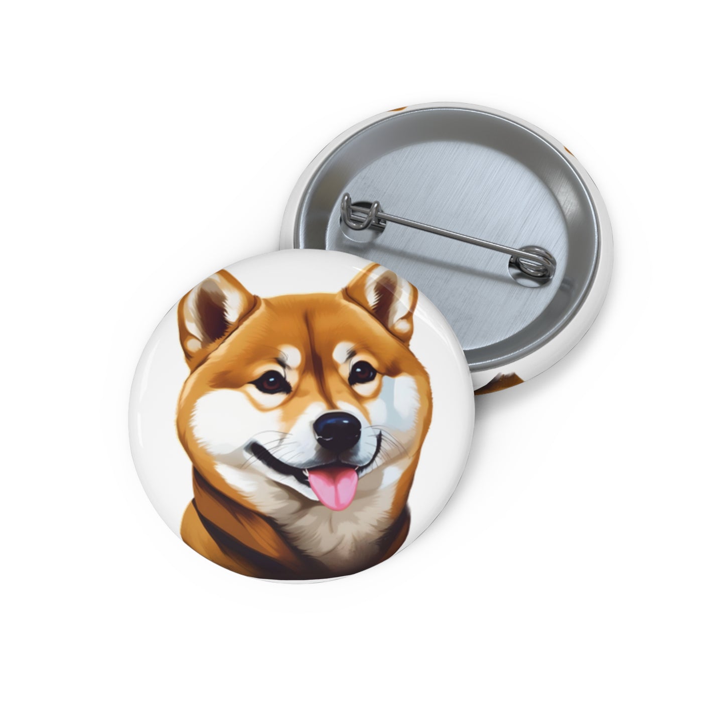 Shiba Inu Pin Button – Cute Dog Badge Accessory