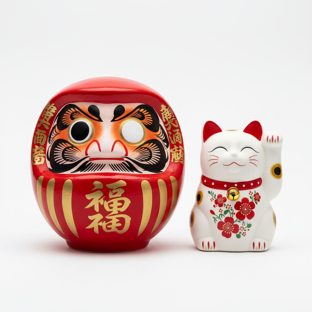 Daruma & Maneki-neko