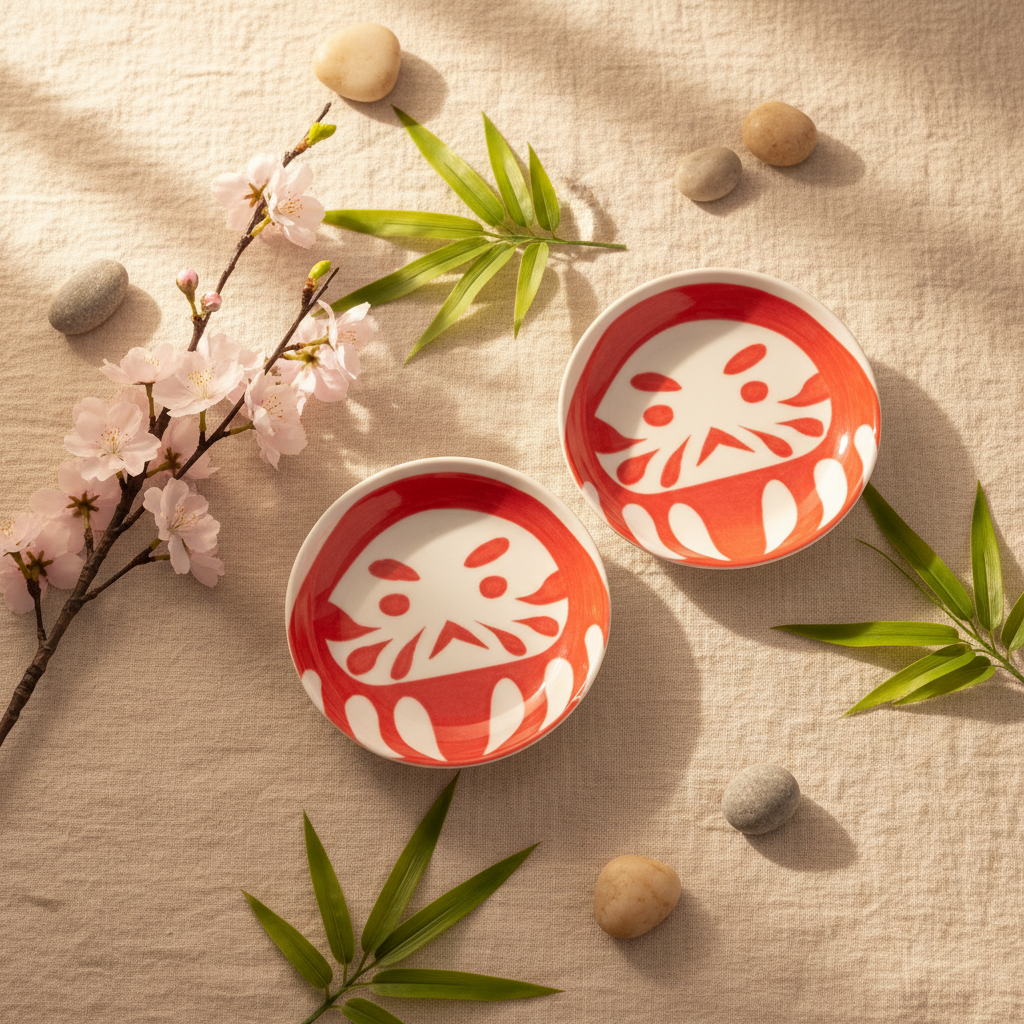 Daruma Plates Two Together