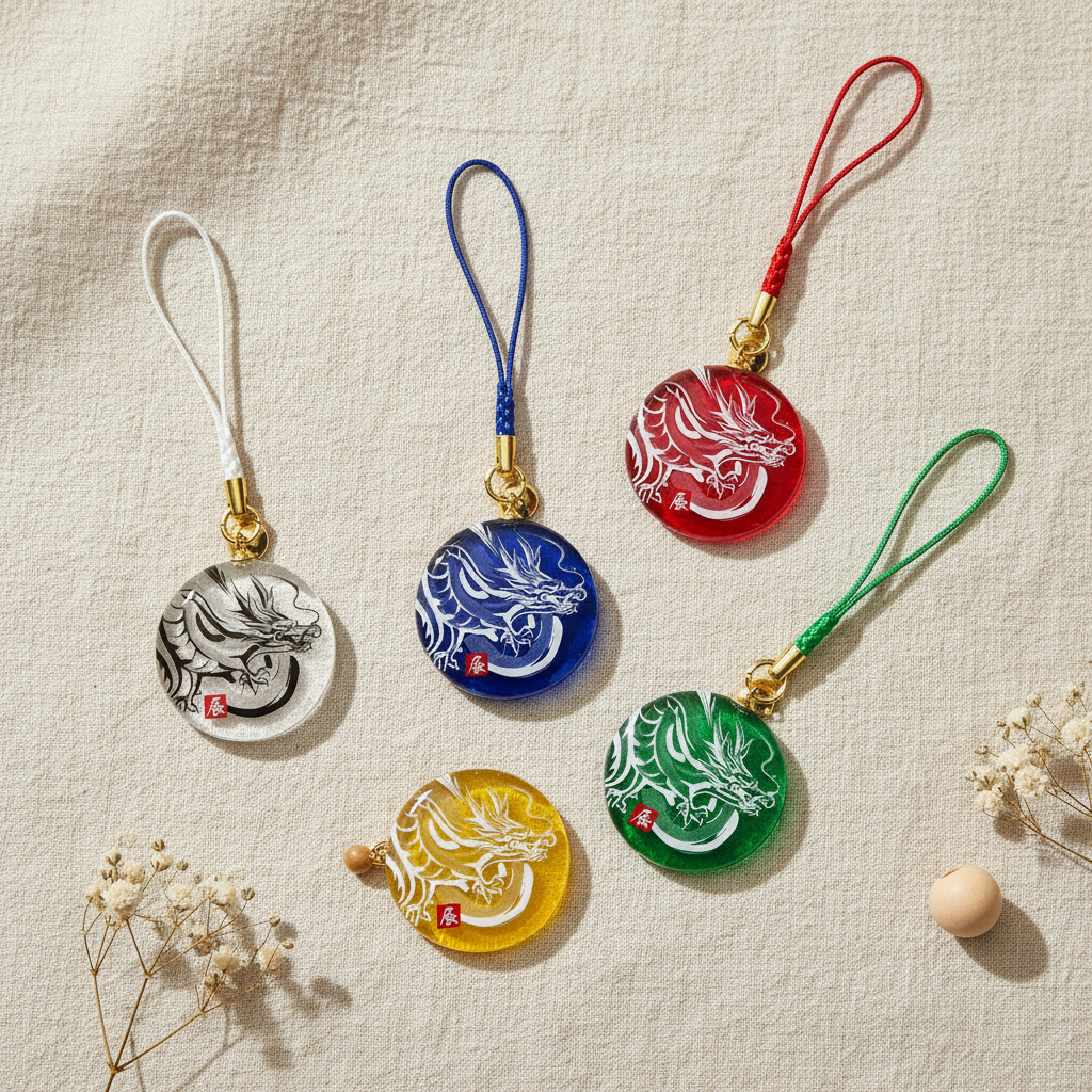 Dragon Glass Charm Flatlay 1