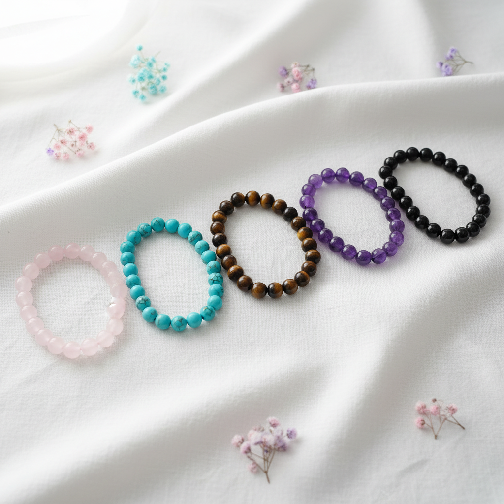Five Gemstone Bracelets Collection