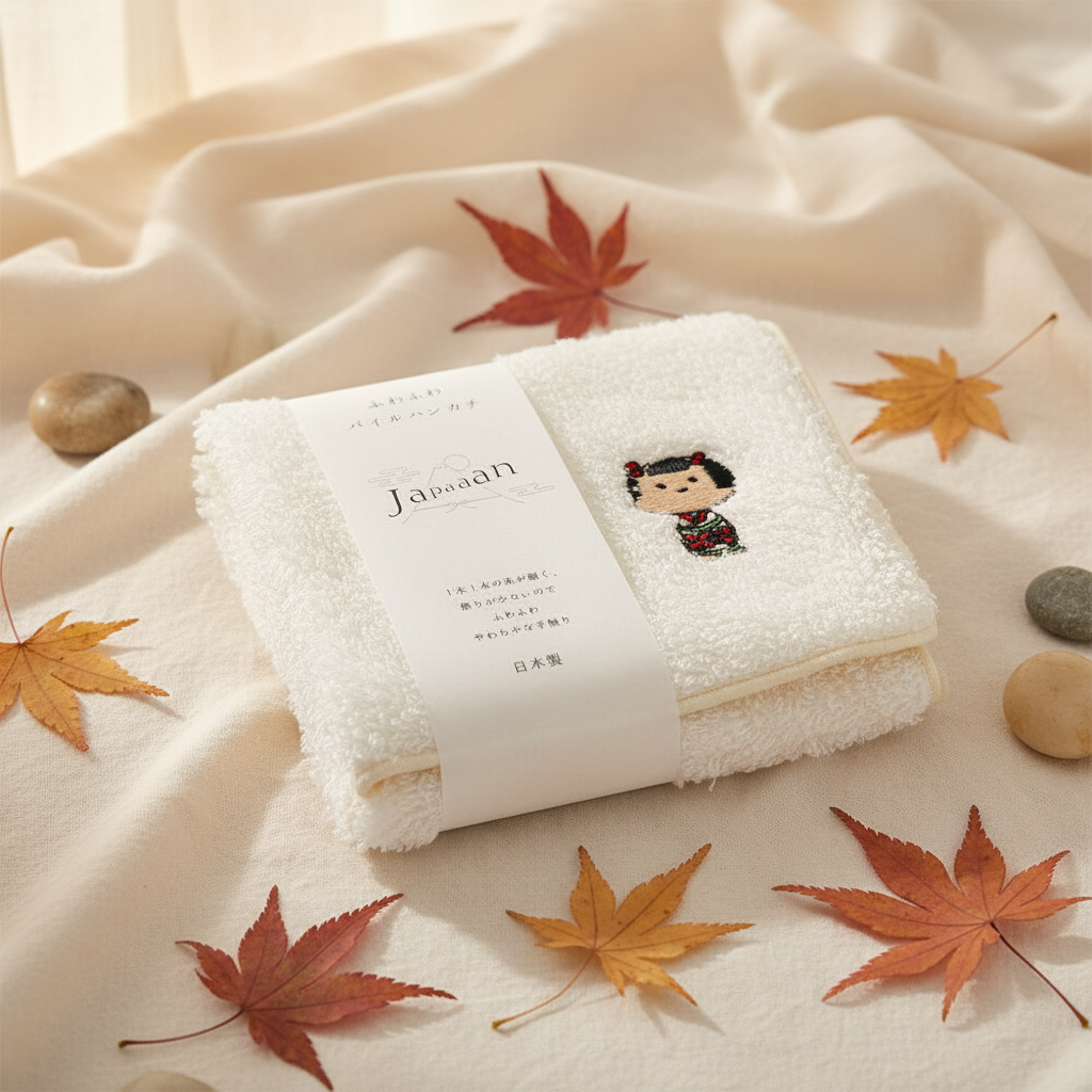Kokeshi Towel Maple Leaves