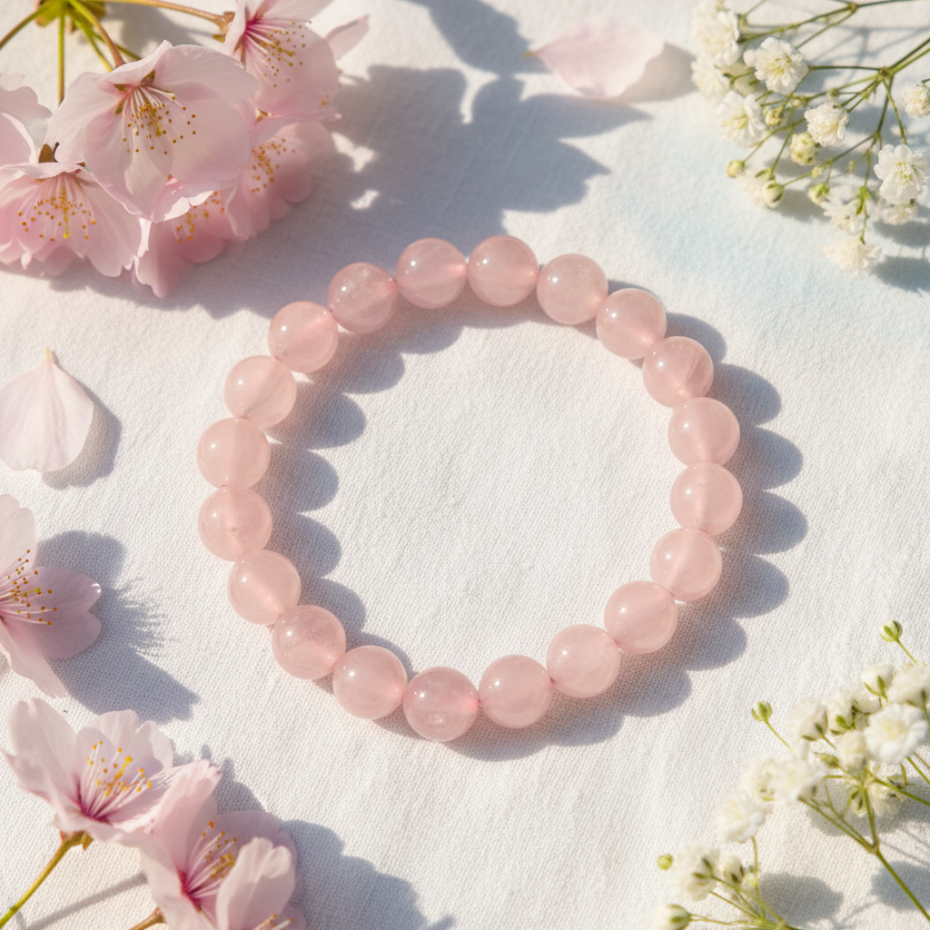 Natural Rose Quartz Bracelet