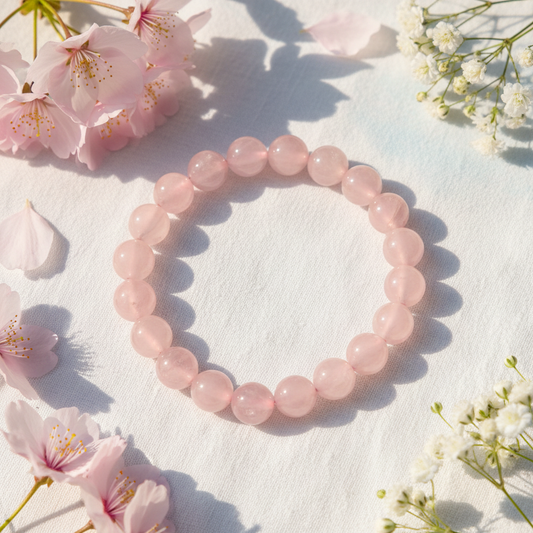 Natural Rose Quartz Bracelet