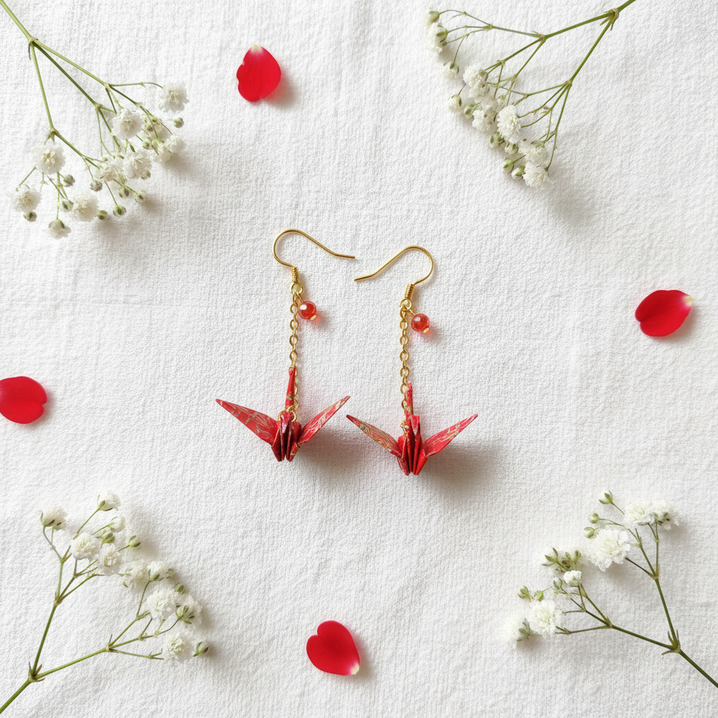 origami earrings