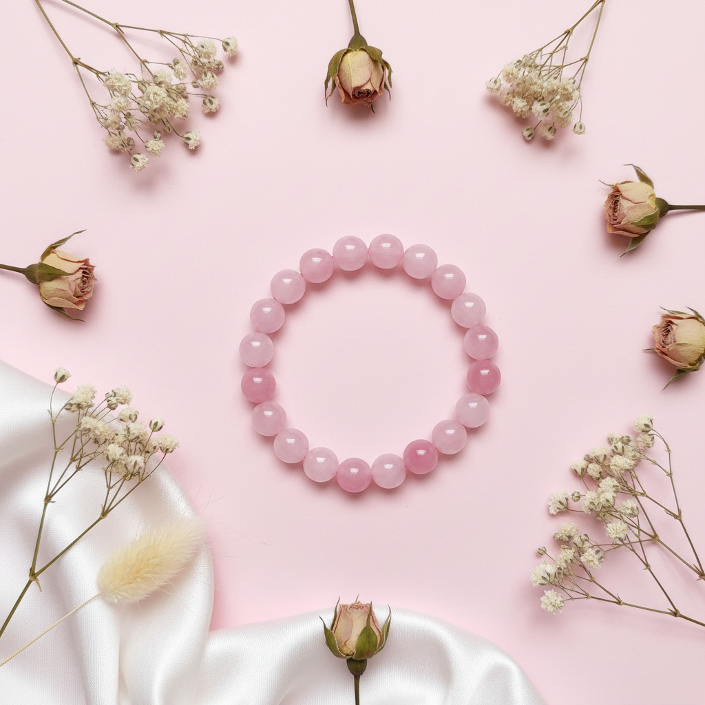 Rose Quartz Bracelet - Pattern 2